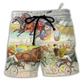 Harness Racing Racing Horse Road Trip Beach Shorts For Beach Days And Comfortable Daily Use