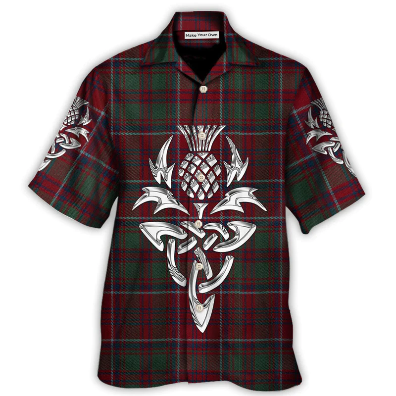 Scottish Tartan Hawaiian Shirt Creative Print View For Thoughtful Gifting