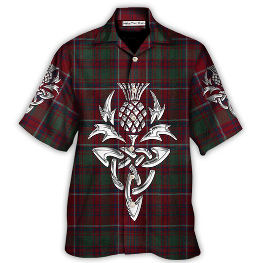 Scottish Tartan Hawaiian Shirt Creative Print View For Thoughtful Gifting