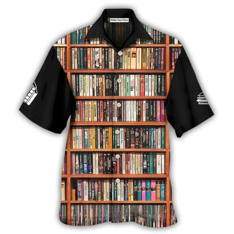 Book Reading Hawaiian Shirt For Vacation Days And Relaxed Coastal Outings