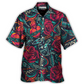 Tattoo Red Rose Heart Hawaiian Shirt Design View For Resort Wear