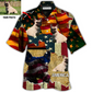 French Bulldog American Sunset Custom Photo Hawaiian Shirt Design Detail For Beach Days And Holiday Travel