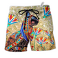 Hippie Cat Beach Shorts For Tropical Holidays And Easy Warm Weather Wear
