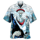 Skull Shark Hawaiian Shirt For Resort Getaways And Comfortable Summer Activities