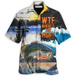 Fish Fishing We're Where's Hawaiian Shirt Pattern Detail For Vacation Travel And Daily Wear