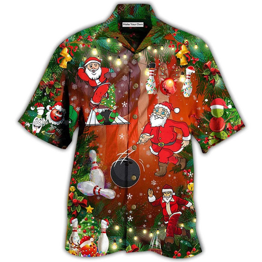 Bowling Wanna Solo Christmas Hawaiian Shirt For Beach Parties And Weekend Getaways