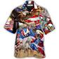 Happy American Independence Day Animal Hawaiian Shirt Artwork View For Coastal Escapes And Resort Style