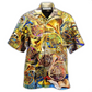 Music French Horn Hawaiian Shirt Artwork View For Coastal Escapes And Resort Style