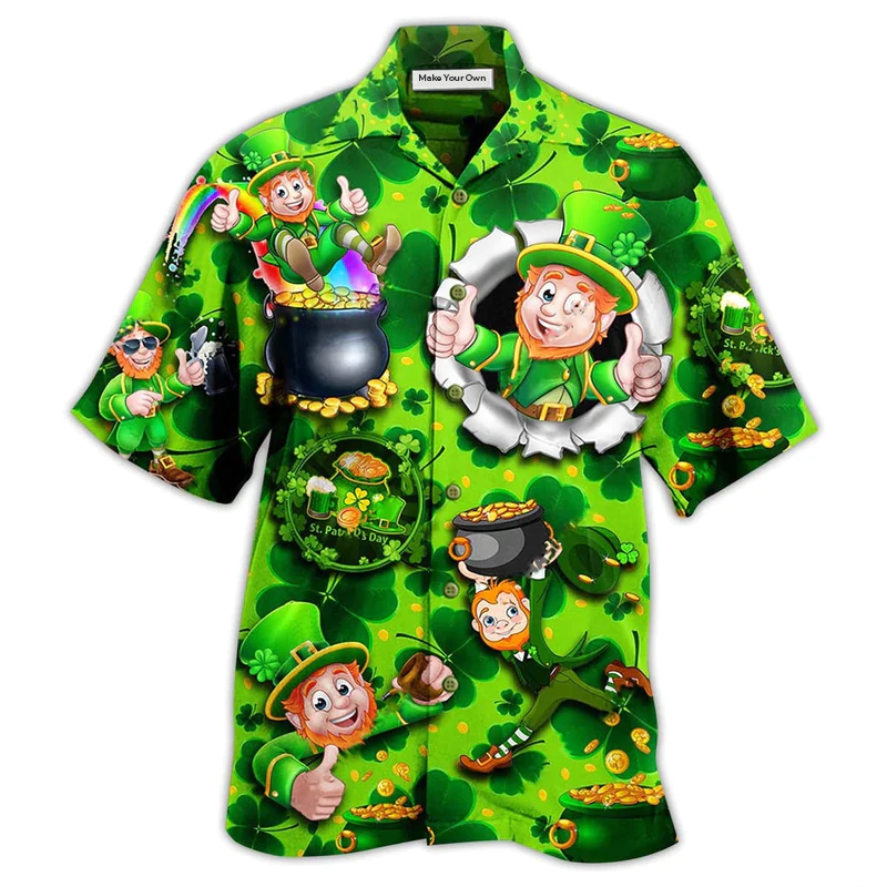 Irish Hawaiian Shirt For Poolside Relaxation And Sunny Getaways