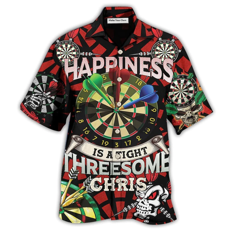 Red Darts Hawaiian Shirt For Tropical Escapes Resort Wear And Outdoor Celebrations