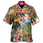 Cat Knitting Kinda Hawaiian Shirt Relaxed Style View For Weekend Trips