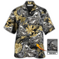 Tropical Motorcycle Bobber Vibe Custom Photo Hawaiian Shirt Artwork Detail For Tropical Trips And Casual Outings