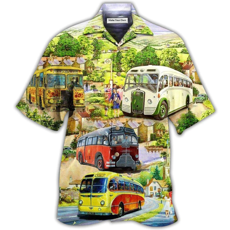 Bus Driver Great Again Field Hawaiian Shirt For Vacation Days And Relaxed Coastal Outings