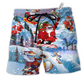 Christmas Close To Heaven Down To Earth Beach Shorts For Holiday Beach Days