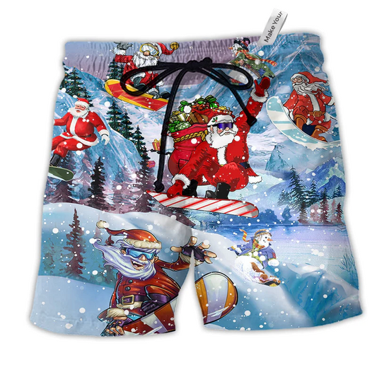 Christmas Close To Heaven Down To Earth Beach Shorts For Holiday Beach Days