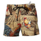 Chicken Farm Love Vintage Hawaiian Print Beach Shorts For Sunny Getaways And Gifting
