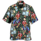 Wine Gin Cycling Hawaiian Shirt Artwork Detail For Resort Trips And Outdoor Activities