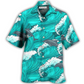 Dolphin Fresh Ocean Summer Hawaiian Shirt For Summer Vacation And Beach Travel