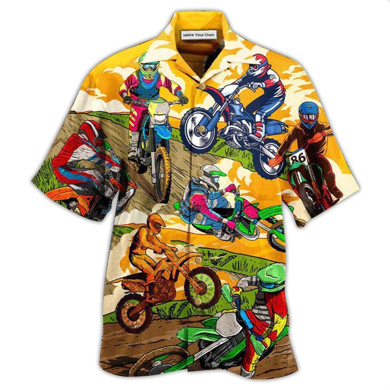 Motorcycle Without Little Risk Hawaiian Shirt For Poolside Relaxation And Sunny Getaways