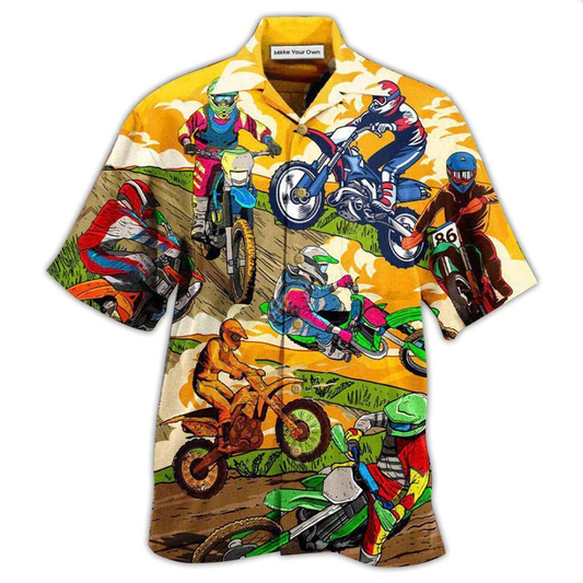 Motorcycle Without Little Risk Hawaiian Shirt For Poolside Relaxation And Sunny Getaways