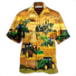Tractor Farm Hawaiian Shirt For Poolside Relaxation And Sunny Getaways