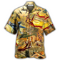 Combat Aircraft Sky Fire Hawaiian Shirt Artwork View For Coastal Escapes And Resort Style