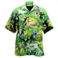 Mountain Goat Hawaiian Shirt For Resort Travel Summer Outings And Casual Gatherings