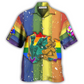 Rainbow Pride Liberty Justice Hawaiian Shirt Design Detail For Sunny Adventures And Casual Wear