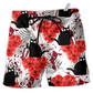 Black Cat Beach Shorts For Resort Getaways And Relaxed Casual Wear