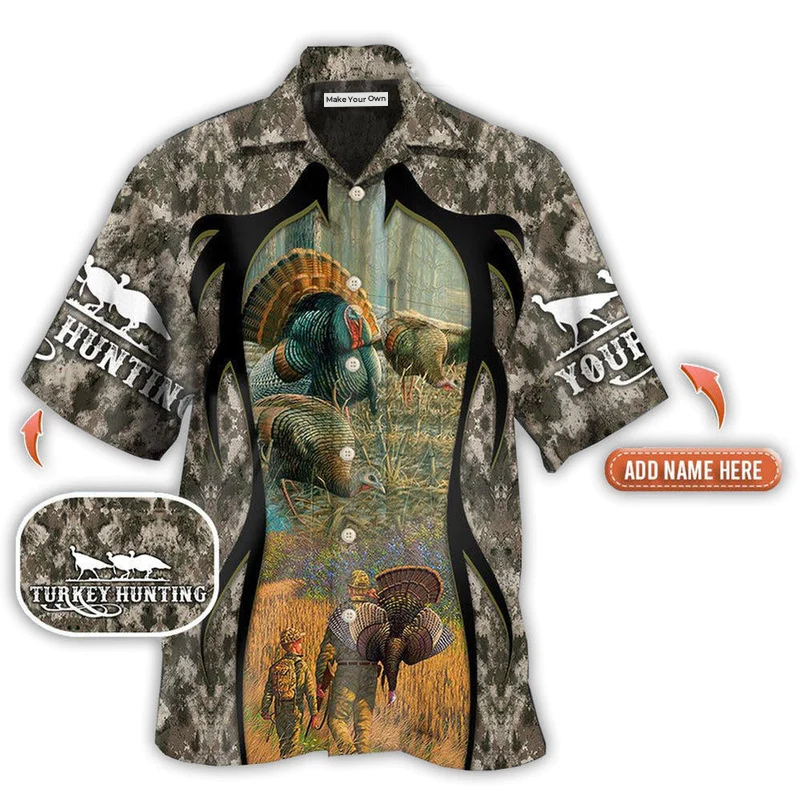 Turkey Hunting Personalized Hawaiian Shirt For Beach Parties And Weekend Getaways