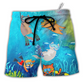 Scuba Diving Fish Beach Shorts For Oceanfront Escapes And Thoughtful Gift Giving