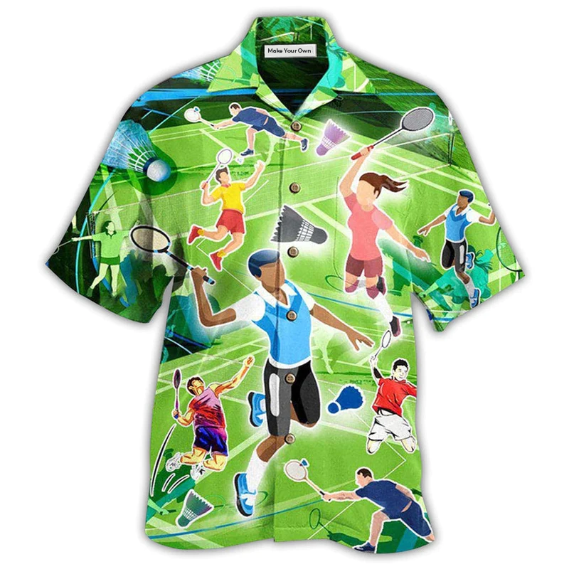 Badminton Hawaiian Shirt For Warm Weather Adventures Parties And Daily Comfort