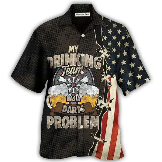 Darts Independence Day Drinking Team Hawaiian Shirt For Warm Weather Adventures And Everyday Comfort