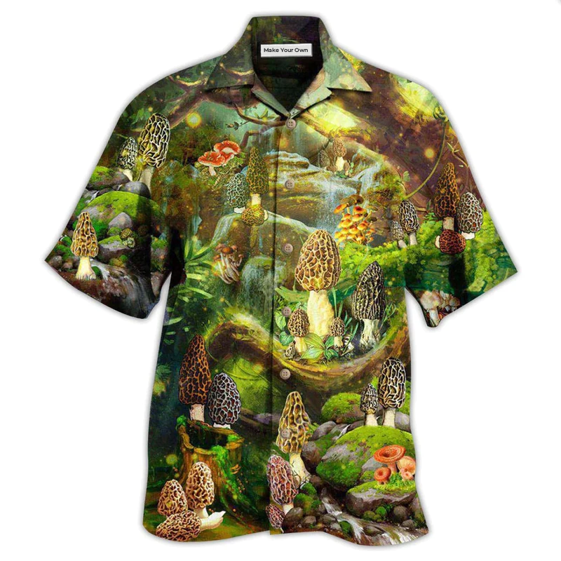 Mushroom Hawaiian Shirt For Island Trips Summer Gatherings And Comfortable Daily Wear