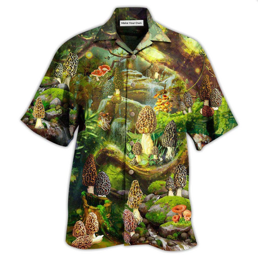 Mushroom Hawaiian Shirt For Island Trips Summer Gatherings And Comfortable Daily Wear