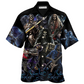 Guitar And Skull Hawaiian Shirt For Summer Events Coastal Travel And Comfortable Styling