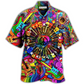 Colorful Guitar Hawaiian Shirt For Tropical Escapes Resort Wear And Outdoor Celebrations