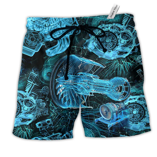 Blueprint Engine Beach Shorts For Casual Day Trips And Comfortable Daily Use