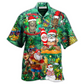 Funny Tiki Christmas Hawaiian Shirt Pattern View For Lightweight Everyday Style