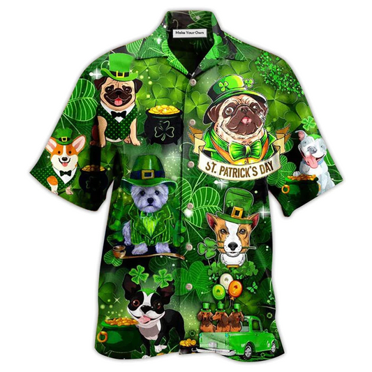 Irish Dogs Hawaiian Shirt For Summer Events And Casual Outdoor Wear