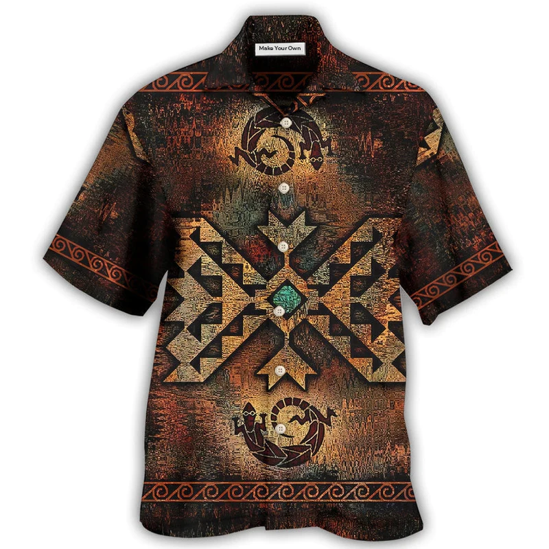 Bohemian Peace Old Hawaiian Shirt For Vacation Days And Relaxed Coastal Outings