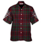 Scottish Tartan Hawaiian Shirt Print Closeup For Beach Days