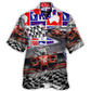 Australian Koala Racing Car Hawaiian Shirt Resort Outfit View For Summer Travel