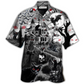 Black Cat Halloween Flying Horror Night Hawaiian Shirt For Vacation Days And Relaxed Coastal Outings