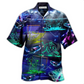 Neon Ice Hockey Hawaiian Shirt For Summer Events Coastal Travel And Comfortable Styling