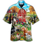 Farm Life Hawaiian Shirt For Tropical Parties Vacation Travel And Casual Summer Style