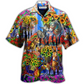 Sunflower Spring Donkey Hawaiian Shirt For Vacation Parties Beach Outings And Relaxed Daily Wear