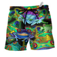 Mushroom Frog Beach Shorts For Resort Getaways And Thoughtful Gift Giving