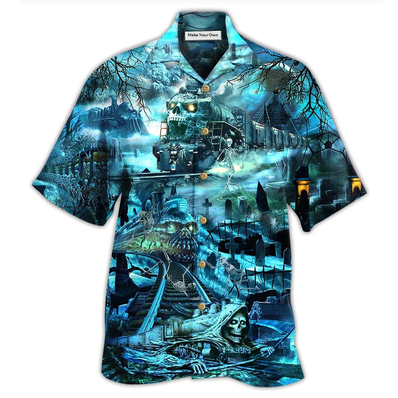 Train Ghost Honor Hawaiian Shirt For Beach Parties And Weekend Getaways