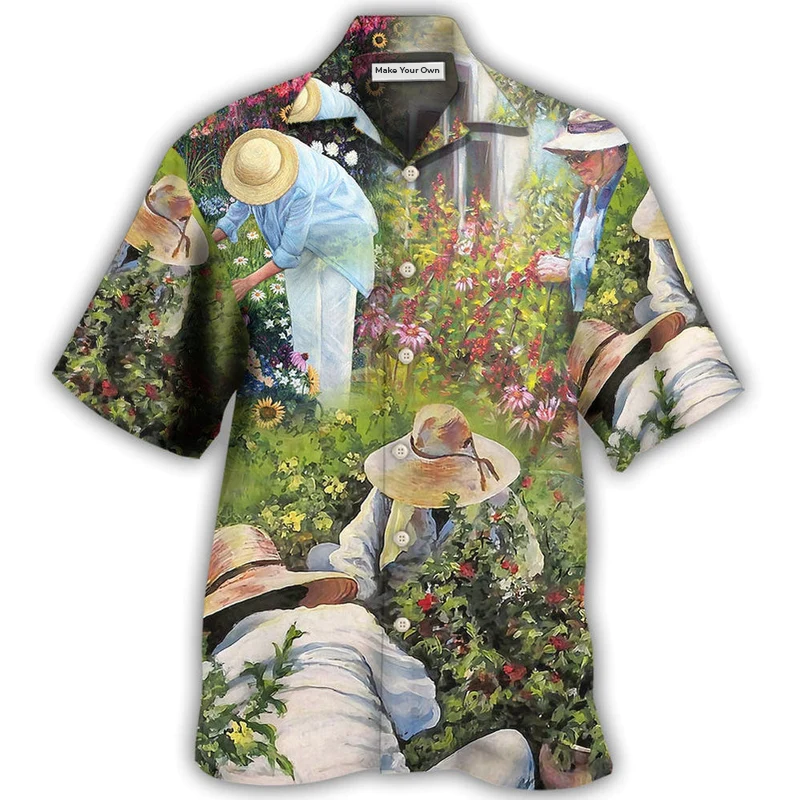 Peaceful Gardening Hawaiian Shirt For Beach Parties And Weekend Getaways